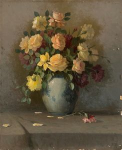 Aurelio Catti - Vaso di rose