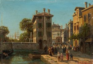 ERCOLE CALVI : Venezia  - Asta Arte figurativa tra XIX e XX secolo - Associazione Nazionale - Case d'Asta italiane