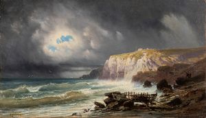 Eugenio Amus - Mareggiata in Normandia