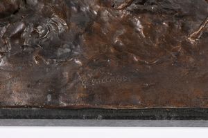 Giuseppe Siccardi : Idillio campestre  - Asta Arte figurativa tra XIX e XX secolo - Associazione Nazionale - Case d'Asta italiane