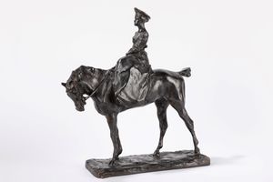 Paolo Troubetzkoy : Amazzone  - Asta Arte figurativa tra XIX e XX secolo - Associazione Nazionale - Case d'Asta italiane