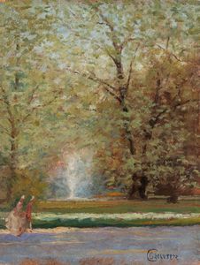 Galbusera (Scuola italiana, fine XIX - inizio XX secolo) - La passeggiata