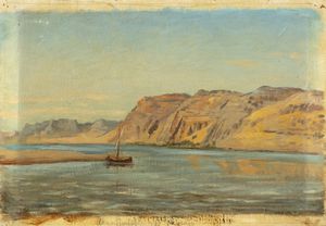 Giuseppe Haimann - Abu Simbel, sulla riva del Nilo