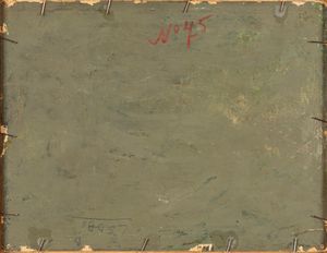 Galbusera (Scuola italiana, fine XIX - inizio XX secolo) : Lugano, Monte San Salvatore innevato  - Asta Arte figurativa tra XIX e XX secolo - Associazione Nazionale - Case d'Asta italiane