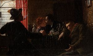 Ottavio Giovanni Rapetti - Bacio all'osteria