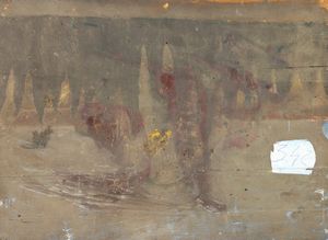 Plinio Nomellini : Paesaggio  - Asta Arte figurativa tra XIX e XX secolo - Associazione Nazionale - Case d'Asta italiane