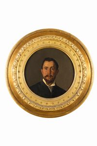 Giuseppe Sciuti : Ritratto del signor A. C.  - Asta Arte figurativa tra XIX e XX secolo - Associazione Nazionale - Case d'Asta italiane