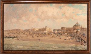 Jacques Emile Blanche - La spiaggia di Brighton