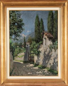 Ivan Karpoff : Campagna lombarda; Scorcio lombardo  - Asta Arte figurativa tra XIX e XX secolo - Associazione Nazionale - Case d'Asta italiane