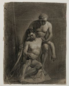 Scuola italiana, secolo XIX - Nudi accademici