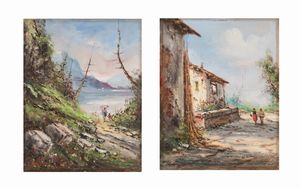 Athos Brioschi - Paesaggi con figure