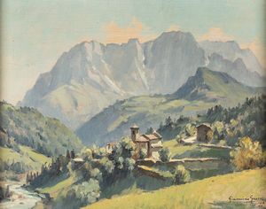 Giannino Grossi - La presolana da Sant'Andrea