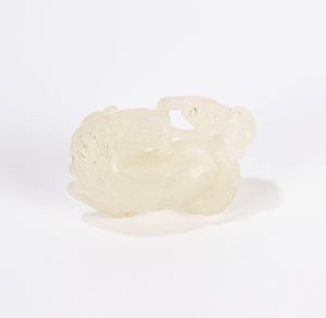 Lotto composto da quattro giade finemente intagliate. Cina sec XX  - Asta Incanti d'Asia / Arte del sud-est asiatico e Cina - Associazione Nazionale - Case d'Asta italiane