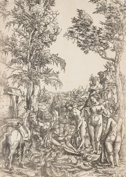 Cranach, Lucas il vecchio : Il giudizio di Paride  - Asta Libri, Autografi e Stampe - Associazione Nazionale - Case d'Asta italiane