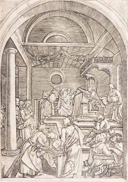 Durer, Albrecht, : Gesù dodicenne disputa nel tempio coi dottori  - Asta Libri, Autografi e Stampe - Associazione Nazionale - Case d'Asta italiane