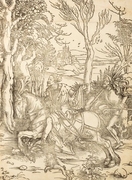 Durer, Albrecht : Cavaliere a cavallo e lanzichenecco  - Asta Libri, Autografi e Stampe - Associazione Nazionale - Case d'Asta italiane