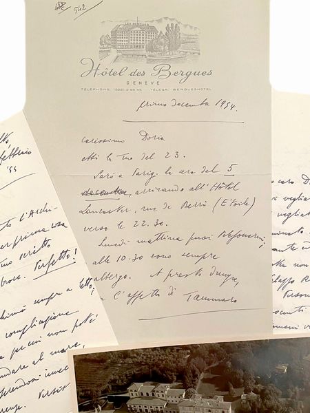 Gino [Biagio] Doria : Archivio personale  - Asta Libri, Autografi e Stampe - Associazione Nazionale - Case d'Asta italiane