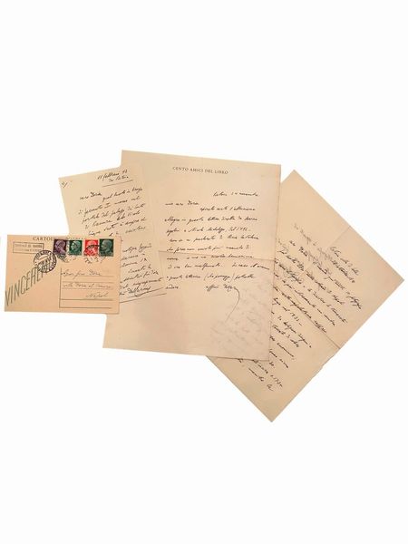 Gino [Biagio] Doria : Archivio personale  - Asta Libri, Autografi e Stampe - Associazione Nazionale - Case d'Asta italiane