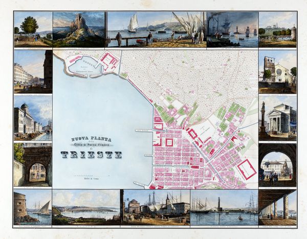 Nuova planta della città e porto franco di Trieste  - Asta Libri, Autografi e Stampe - Associazione Nazionale - Case d'Asta italiane