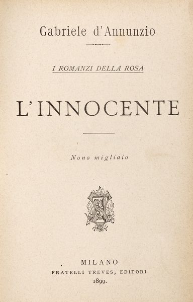 Gabriele D'Annunzio : Notturno  - Asta Libri, Autografi e Stampe - Associazione Nazionale - Case d'Asta italiane