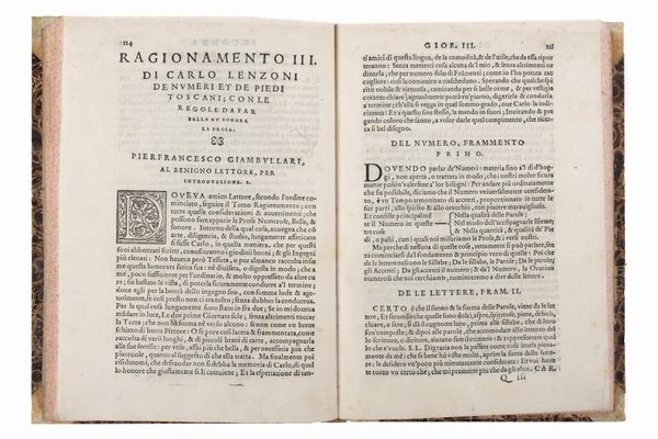 Lenzoni Carlo : In difesa della lingua fiorentina  - Asta Libri, Autografi e Stampe - Associazione Nazionale - Case d'Asta italiane