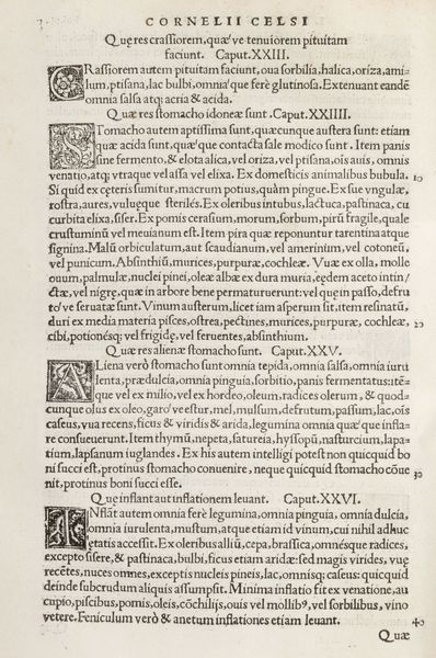 Cornelio Celso : De re medica libri octo  - Asta Libri, Autografi e Stampe - Associazione Nazionale - Case d'Asta italiane