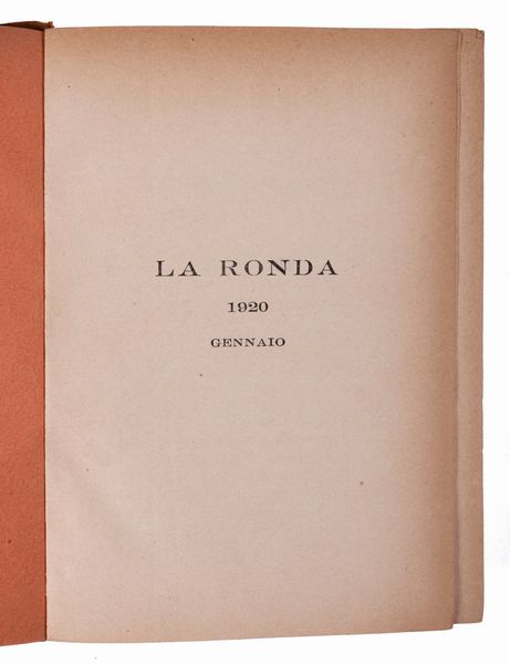 Rivista - La Ronda : La Ronda letteraria mensile  - Asta Libri, Autografi e Stampe - Associazione Nazionale - Case d'Asta italiane