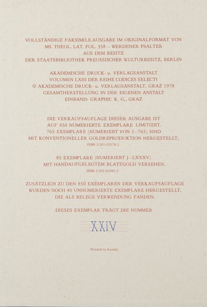 Der Werdener Psalter  - Asta Libri, Autografi e Stampe - Associazione Nazionale - Case d'Asta italiane
