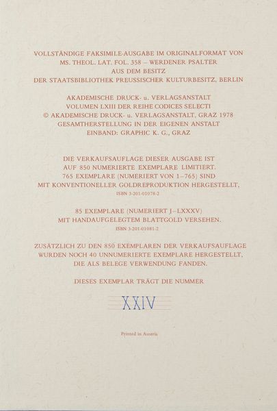 Der Werdener Psalter  - Asta Libri, Autografi e Stampe - Associazione Nazionale - Case d'Asta italiane