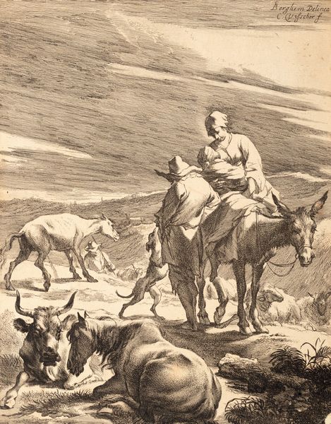 Berchem Nicolaes Pietersz : Animalia ad vivu delineata, et aqua forti aeri impressa  - Asta Libri, Autografi e Stampe - Associazione Nazionale - Case d'Asta italiane