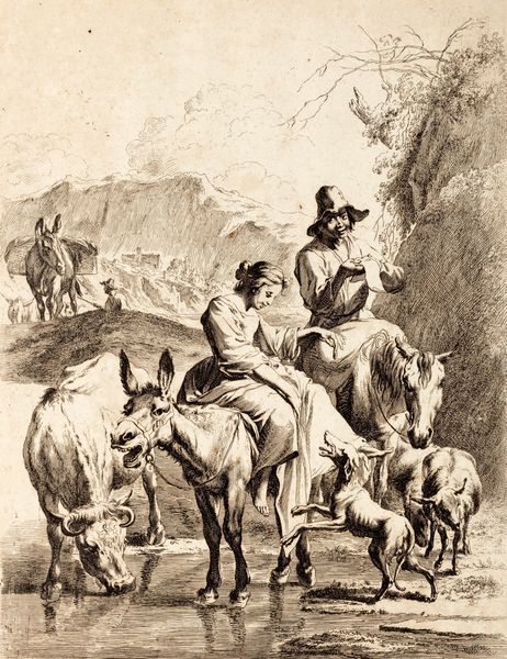 Berchem Nicolaes Pietersz : Animalia ad vivu delineata, et aqua forti aeri impressa  - Asta Libri, Autografi e Stampe - Associazione Nazionale - Case d'Asta italiane