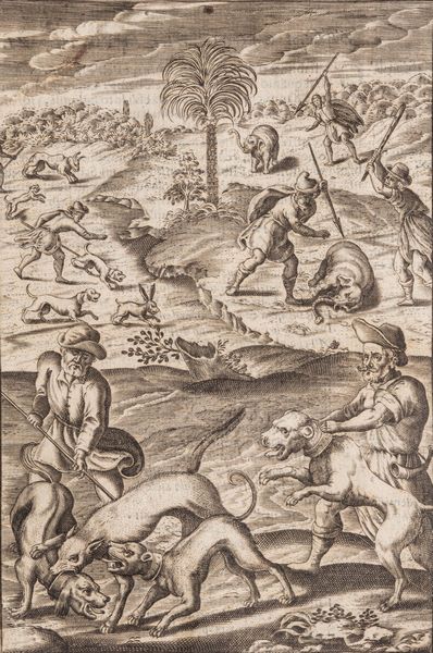 Raimondi, Eugenio : Delle caccie […] libri quattro aggiuntovi ‘n questa nuova ‘mpressione il quinto libro della villa  - Asta Libri, Autografi e Stampe - Associazione Nazionale - Case d'Asta italiane