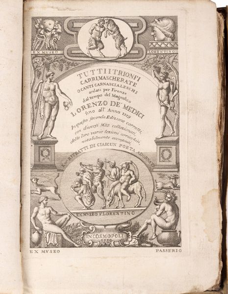 FRANCESCO REDI : Bacco in Toscana  - Asta Libri, Autografi e Stampe - Associazione Nazionale - Case d'Asta italiane