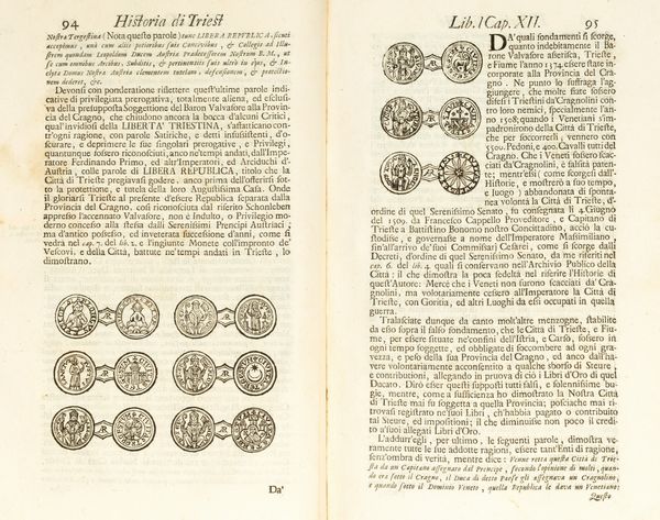Ireneo Della Croce : Historia antica, e moderna: sacra, e profana, della città di Trieste  - Asta Libri, Autografi e Stampe - Associazione Nazionale - Case d'Asta italiane