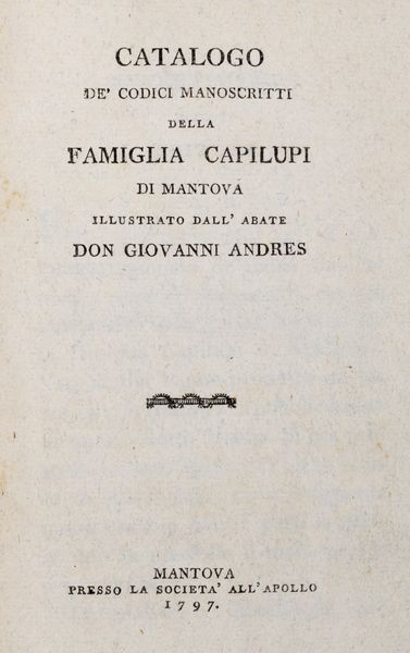 Bibliotheca bibliothecarum manuscriptorum nova  - Asta Libri, Autografi e Stampe - Associazione Nazionale - Case d'Asta italiane