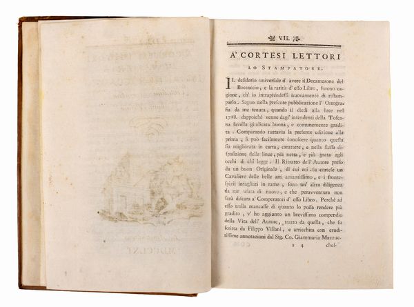 Boccaccio, Giovanni : Del Decamerone di Messer Giovanni Boccacci  - Asta Libri, Autografi e Stampe - Associazione Nazionale - Case d'Asta italiane
