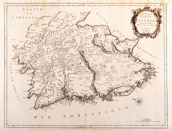 Paolo e Francesco Santini : Nouvelle carte de Istrie  - Asta Libri, Autografi e Stampe - Associazione Nazionale - Case d'Asta italiane