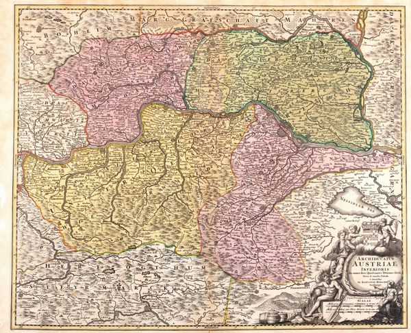 JOHANN BAPTIST HOMANN : Archiducato Austriae inferioris  - Asta Libri, Autografi e Stampe - Associazione Nazionale - Case d'Asta italiane