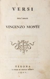 VINCENZO MONTI - Saggio di poesie