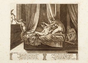 Raffaello Sanzio - La favola di Psiche disegnata da Raffaelle Sanzio da Urbino, e intagliata a bulino in trenta mezzi fogli reali da intagliatori antichi, colla spiegazione in ottava rima sotto di ciascuna stampa] 1