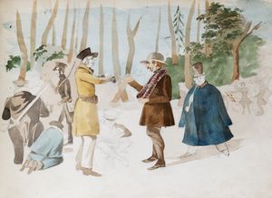 Album di disegni di scuola francese  - Asta Libri, Autografi e Stampe - Associazione Nazionale - Case d'Asta italiane