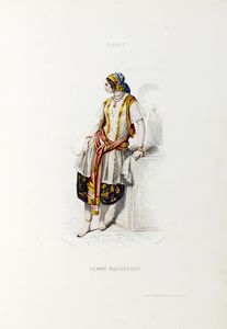 François Claudius Compte-Calix : Album di costumi tradizionali  - Asta Libri, Autografi e Stampe - Associazione Nazionale - Case d'Asta italiane