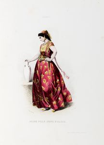 François Claudius Compte-Calix : Album di costumi tradizionali  - Asta Libri, Autografi e Stampe - Associazione Nazionale - Case d'Asta italiane