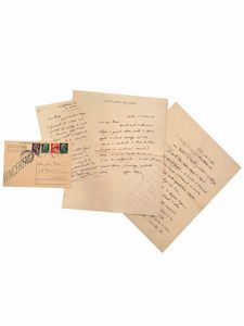 Gino [Biagio] Doria : Archivio personale  - Asta Libri, Autografi e Stampe - Associazione Nazionale - Case d'Asta italiane