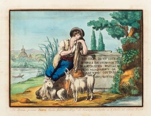 Bartolomeo Pinelli : Raccolta di xv costumi di Roma e sue vicinanze  - Asta Libri, Autografi e Stampe - Associazione Nazionale - Case d'Asta italiane