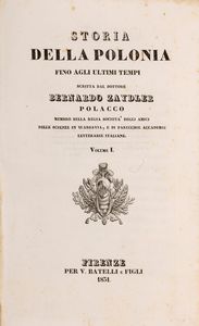 Bernardo Zaydler : Storia della Polonia  - Asta Libri, Autografi e Stampe - Associazione Nazionale - Case d'Asta italiane