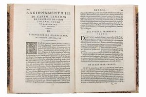 Lenzoni Carlo : In difesa della lingua fiorentina  - Asta Libri, Autografi e Stampe - Associazione Nazionale - Case d'Asta italiane