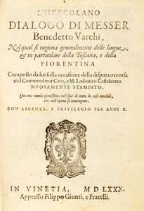 Varchi, Benedetto - L'Hercolano dialogo [...] nel quale si ragiona generalmente delle lingue, & in particolare della toscana