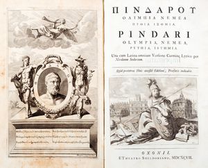 Pindaro - Pindari Olympia, Nemea, Pythia, Isthmia. Una cum latina omnium versione carmine lyrico per Nicolaum Sudorium