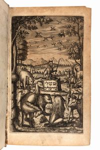 Esopo ebraico - Berechiah Ben Natronai Ha-Nakdan : Parabolae Vulpium Rabbi Barachiae Nikdani [titolo in ebraico e latino] Translatae ex Hebraica in Linguam Latinam. Opera Melchioris Hanel Societatis Jesu  - Asta Libri, Autografi e Stampe - Associazione Nazionale - Case d'Asta italiane